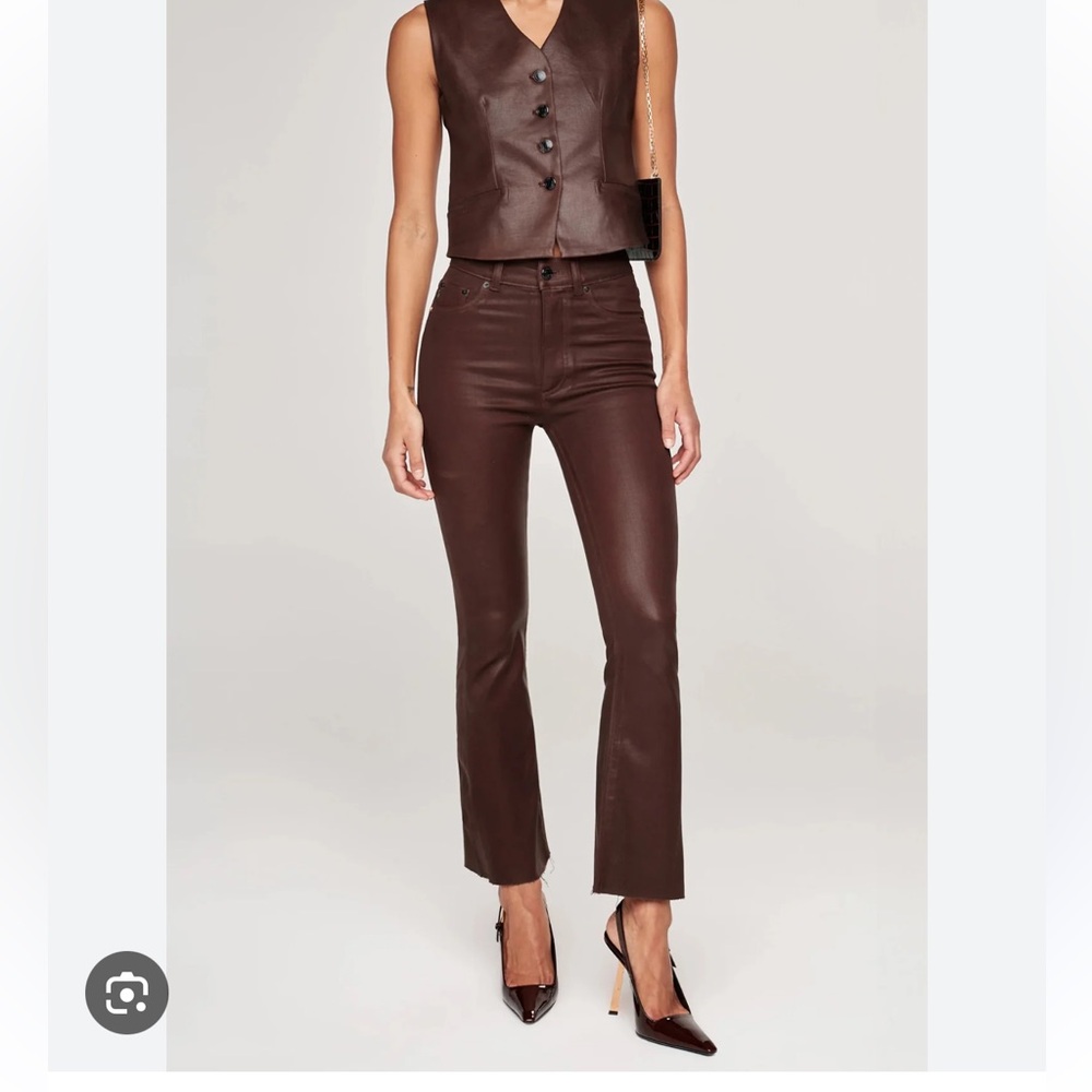 DL1961 High Rise Instasculpt Burgundy Jeans
